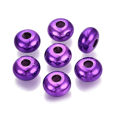 Valentine's Day UV Plating Opaque Acrylic European Beads PACR-T017-19M-M5-1