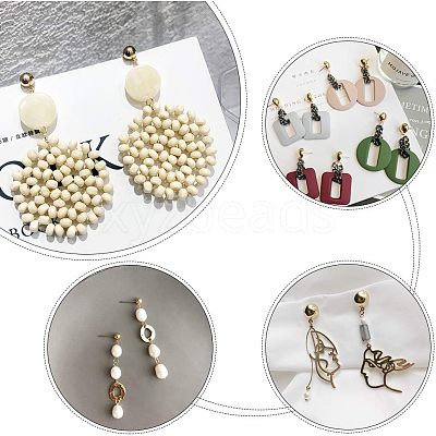 304 Stainless Steel Stud Earring Findings STAS-UN0001-46-1