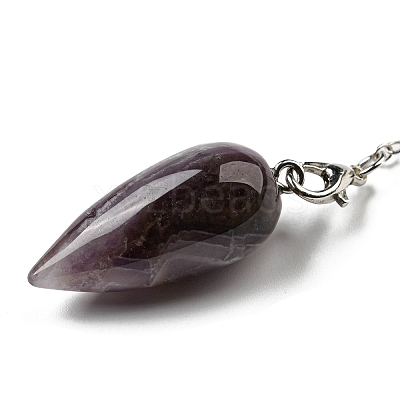 Mixed Natural Gemstone Bullet Charm G-Q1002-07P-1