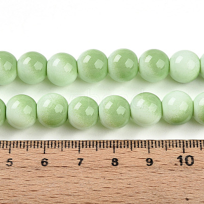 Baking Paint Glass Beads Strands DGLA-N012-10mm-04-1