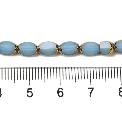 Electroplate Glass Beads Strands X-EGLA-P061-02B-02-1