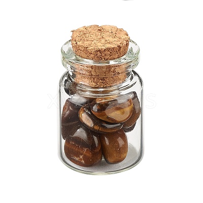 Transparent Glass Wishing Bottle Decoration DJEW-A001-01C-12-1