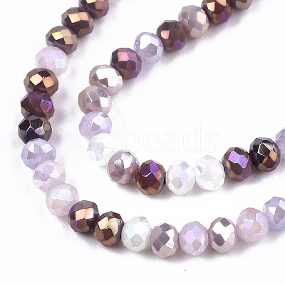 Opaque Glass Beads Strands X-GLAA-T006-12B-1