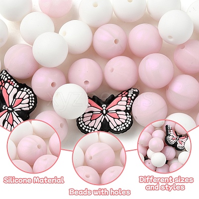 Silicone Beads Set SIL-YW0001-47-1