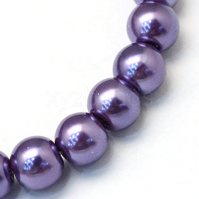 Baking Paint Glass Pearl Bead Strands HY-Q003-3mm-59-1