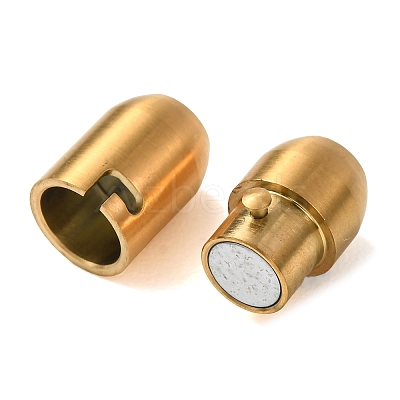 304 Stainless Steel Locking Tube Magnetic Clasps STAS-A151-02D-G-1
