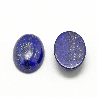 Natural Lapis Lazuli Cabochons G-R415-14x10-33-1