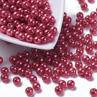 Imitation Pearl Acrylic Beads PL611-13-1