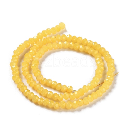 Baking Paint Imitation Jade Glass Bead Strands DGLA-A034-J4MM-A24-1