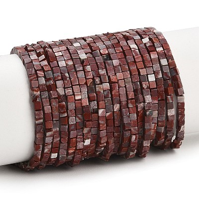 Natural Red Rainbow Jasper Beads Strands GG-CBA2498-A06-01-1