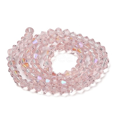 Transparent Electroplate Glass Beads Strands LS-GLAA-F029-4mm-D26-1