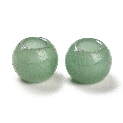 Natural Green Aventurine European Beads G-R488-01N-1