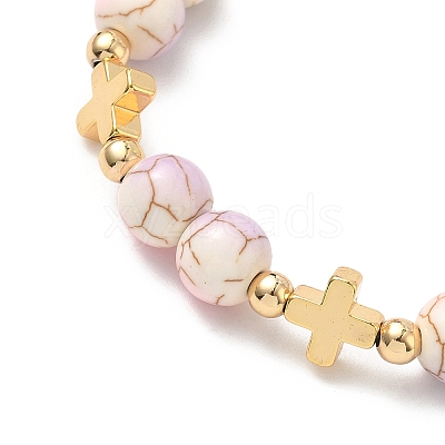 Heart with Eye Alloy Enamel Charm Bracelets BJEW-JB12287-01-1