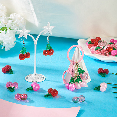 36Pcs 6 Styles Transparent Resin Pendants RESI-TA0004-21-1