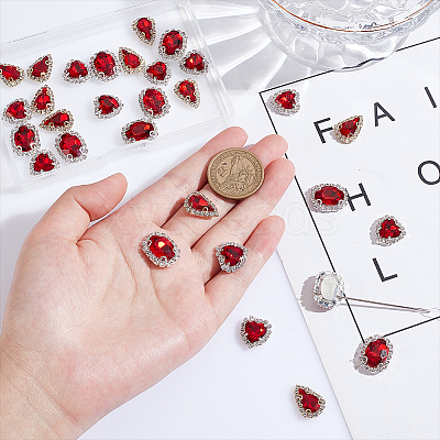 30Pcs 3 Style Sew on Rhinestone GLAA-GA0001-63A-1