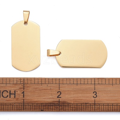 304 Stainless Steel Big Pendants STAS-I140-19F-G-1