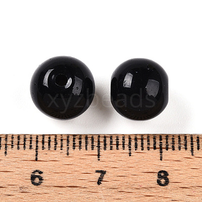 Opaque Solid Color Glass Beads X1-GLAA-N007-10mm-A07-1