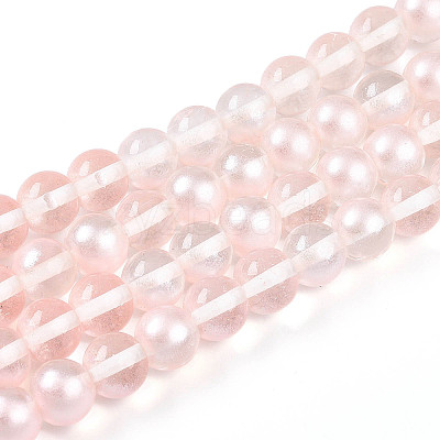 Baking Paint Transparent Glass Beads X1-DGLA-N011-10mm-03-1