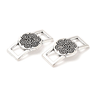Tibetan Style Alloy Connector Charms PALLOY-R143-26AS-1