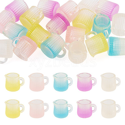 20Pcs 5 Colors Resin Cup Mini Model RESI-TA0005-73-1
