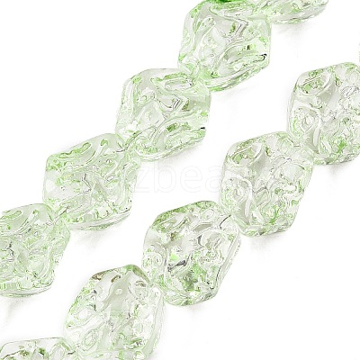 Electroplate Glass Beads Strands EGLA-N012-08G-1