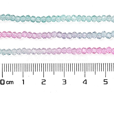 Transparent Painted Glass Beads Strands DGLA-A034-T1mm-A10-1