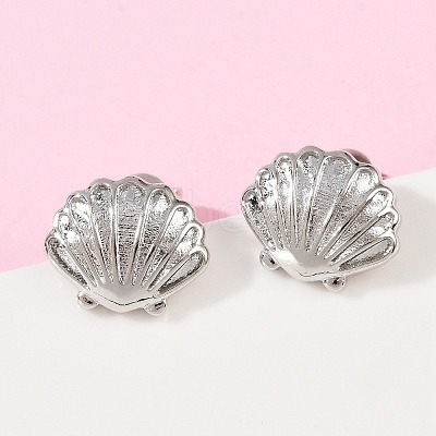 Brass Stud Earrings EJEW-R032-02P-1