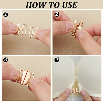 12Pcs 3 Colors Alloy Interlocking Clasps FIND-PH0021-43-1