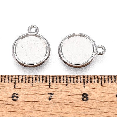 Tibetan Style Alloy Charms Cabochon Settings PALLOY-N178-12AS-A-1