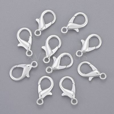 Zinc Alloy Lobster Claw Clasps X-E107-S-1