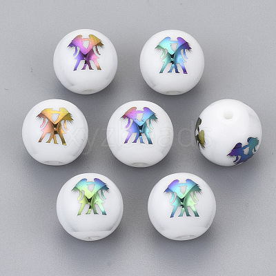 Electroplate Glass Beads EGLA-S178-11D-08-1