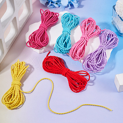 30M 6 Colors Polyester Elastic Cords EC-TA0001-07E-1
