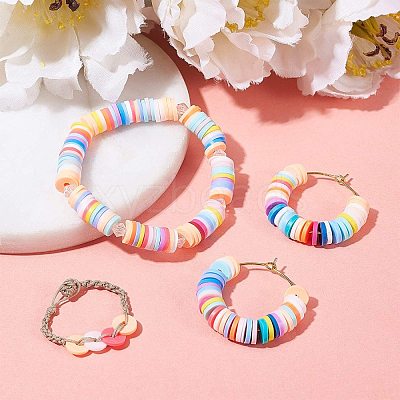 Handmade Polymer Clay Beads CLAY-R067-4.0mm-33-1