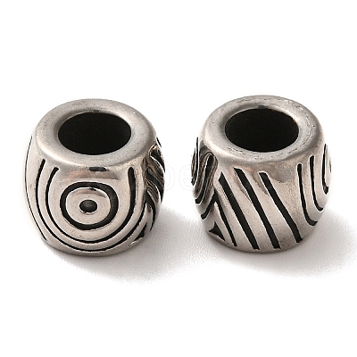 304 Stainless Steel European Beads STAS-A080-35AS-1