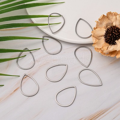 Tarnish Resistant 304 Stainless Steel Linking Rings X-STAS-T047-16C-1