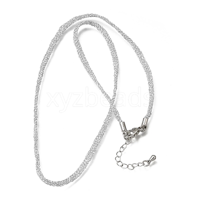 3.5MM Polyester Metallic Cord Braided Cord Necklace Making FB-CBAA152-01P-11-1