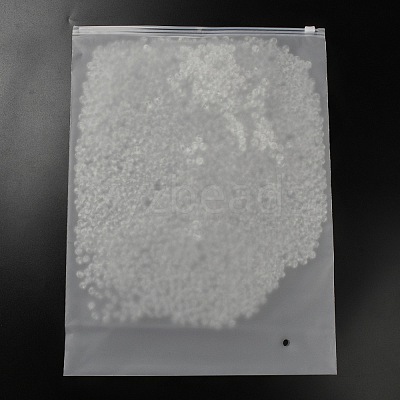 Frosted Transparent PE Jewelry Zip Top Storage Bags ABAG-H114-01H-1
