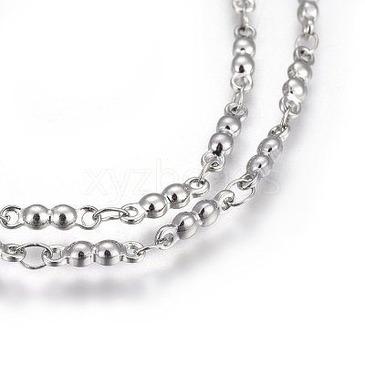 Tarnish Resistant 304 Stainless Steel Link Chains STAS-P219-32-1