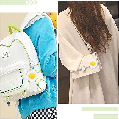 DIY Imitation Omurice Keychain Making Kits DIY-OC0009-36-1