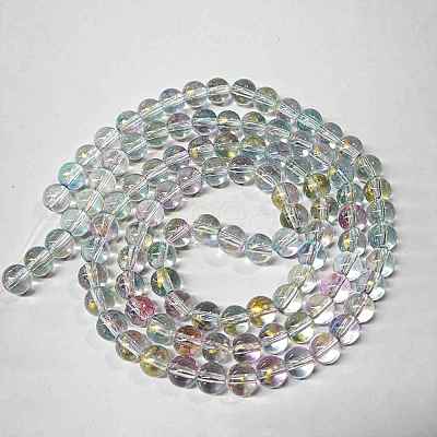 Baking Paint Glass Beads Strands DGLA-YW0002-01B-04-1