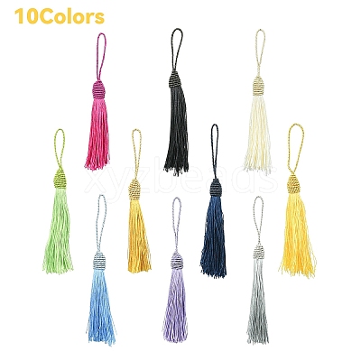 Polyester Tassel Big Pendant Decorations FIND-YW0004-59A-1