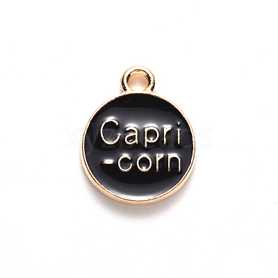 Alloy Enamel Pendants ENAM-S124-01B-08E-1