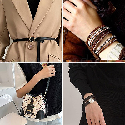 Flat PU Imitation Leather Cord LC-WH0006-05A-02-1
