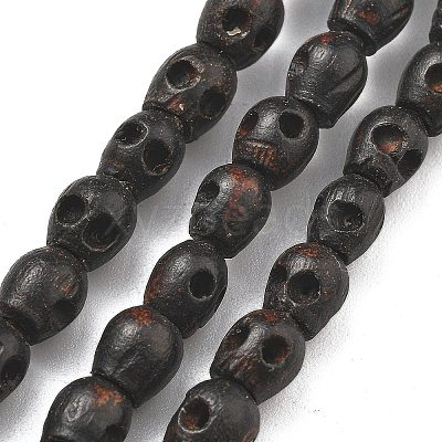 Carved Wood Beads Strands WOOD-Q060-03A-1