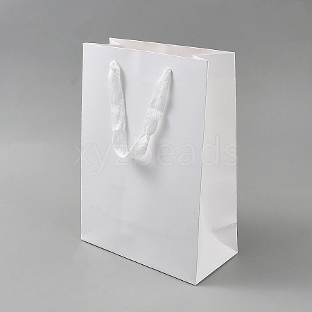 Rectangle Paper Gift Storage Tote Bags with Handle X1-ABAG-TAC0005-04B-01-1