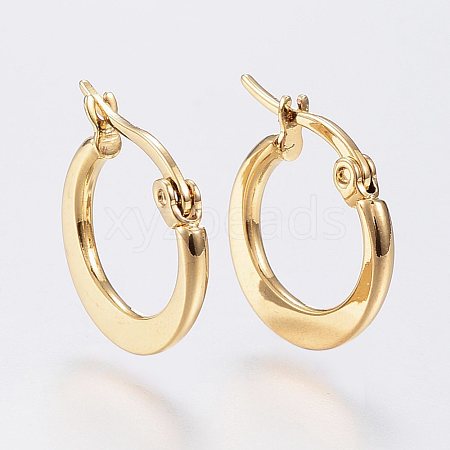 304 Stainless Steel Hoop Earrings X-EJEW-F105-24G-1