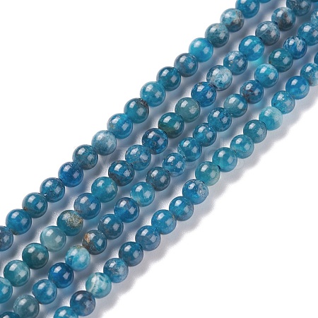 Natural Apatite Beads Strands G-F617-01-4mm-1