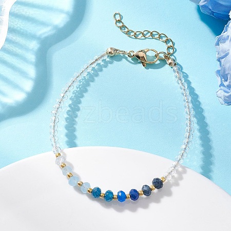 Dyed Natural Malaysia Jade & Glass Beaded Bracelets for Women BJEW-JB13076-02-1
