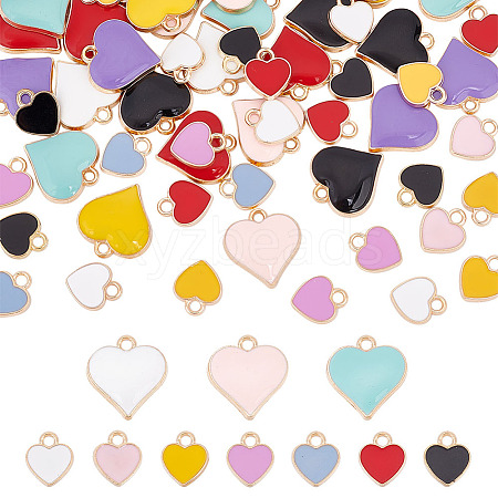   84Pcs 14 Style Alloy Enamel Charms ENAM-PH0002-31-1