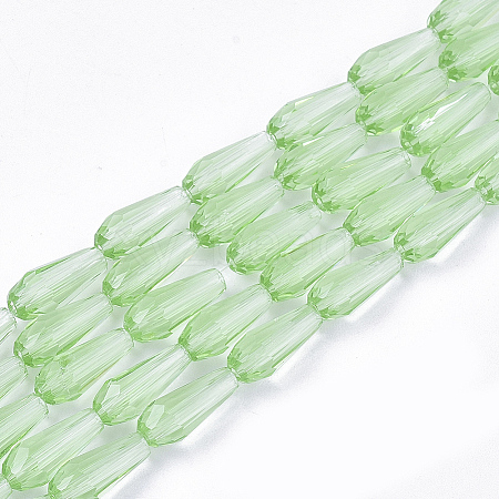 Transparent Glass Beads Strands GLAA-T009-004C-1